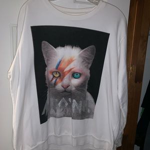 David Bowie-Meowie sweater